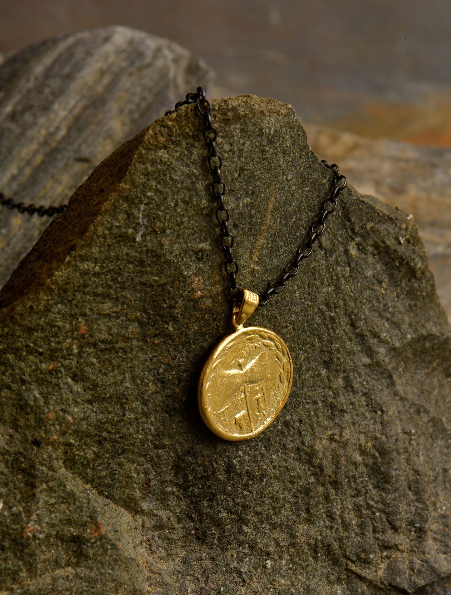 Janus Tenedos Medallion Necklace