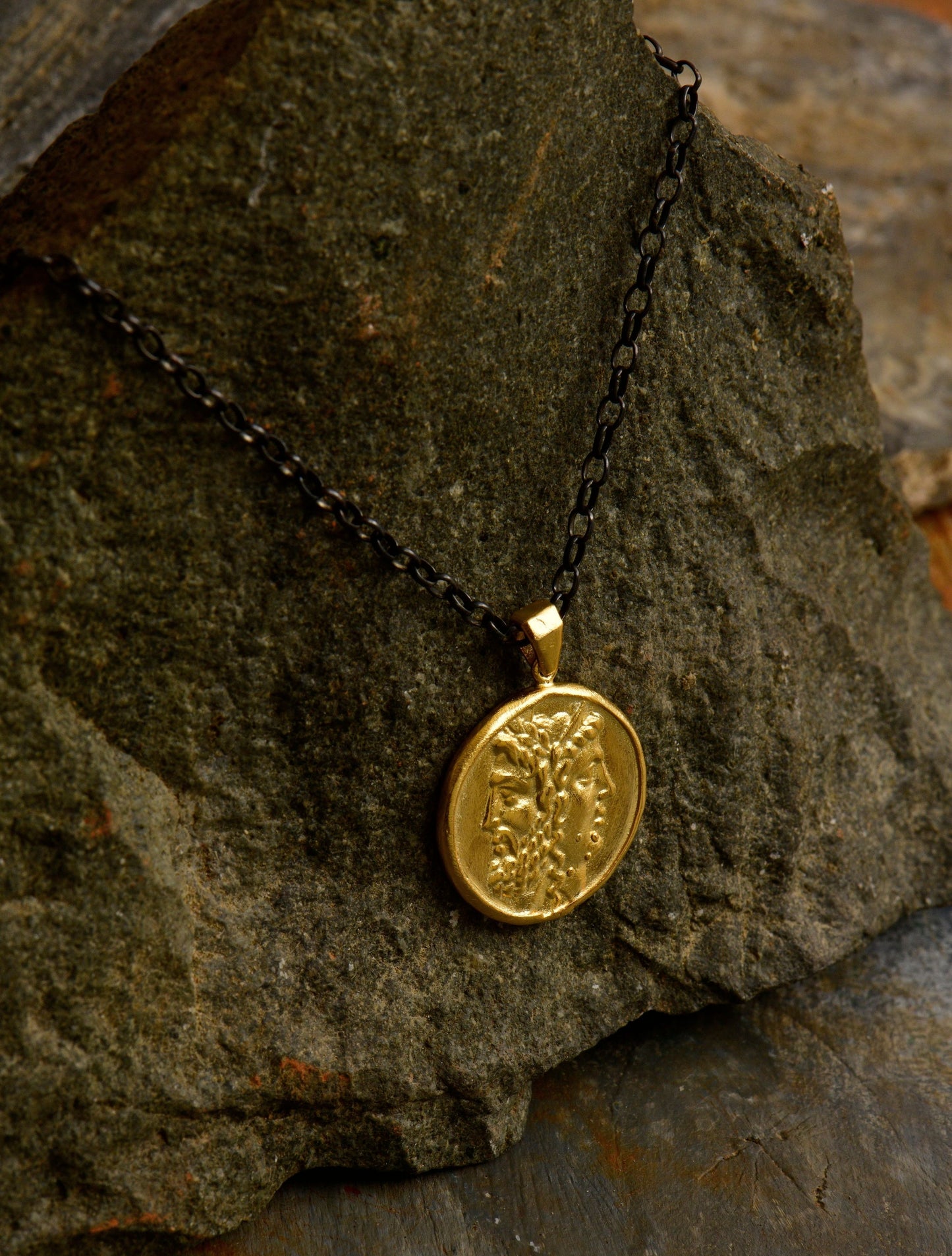 Janus Tenedos Medallion Necklace