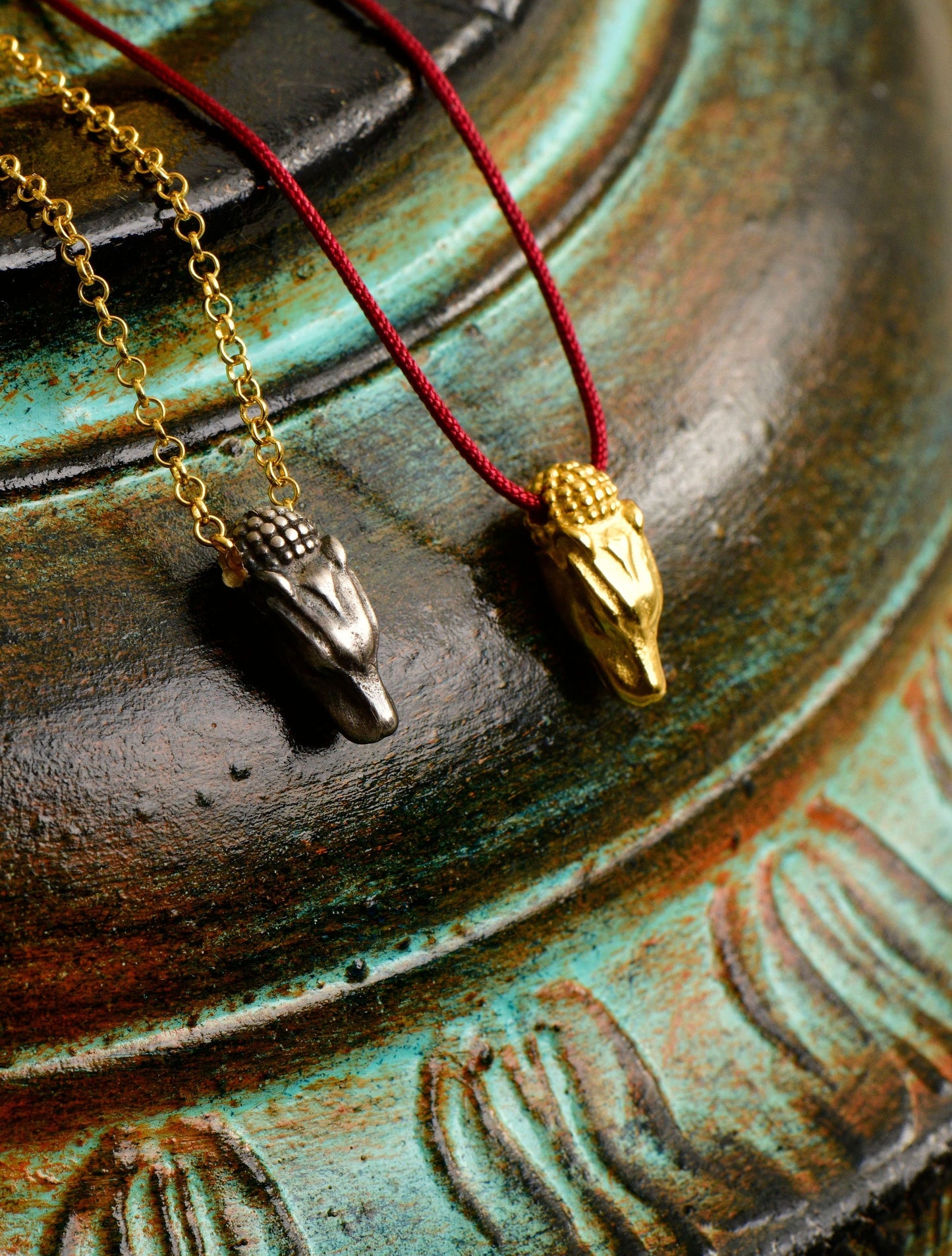 Panther Head Rope Necklace