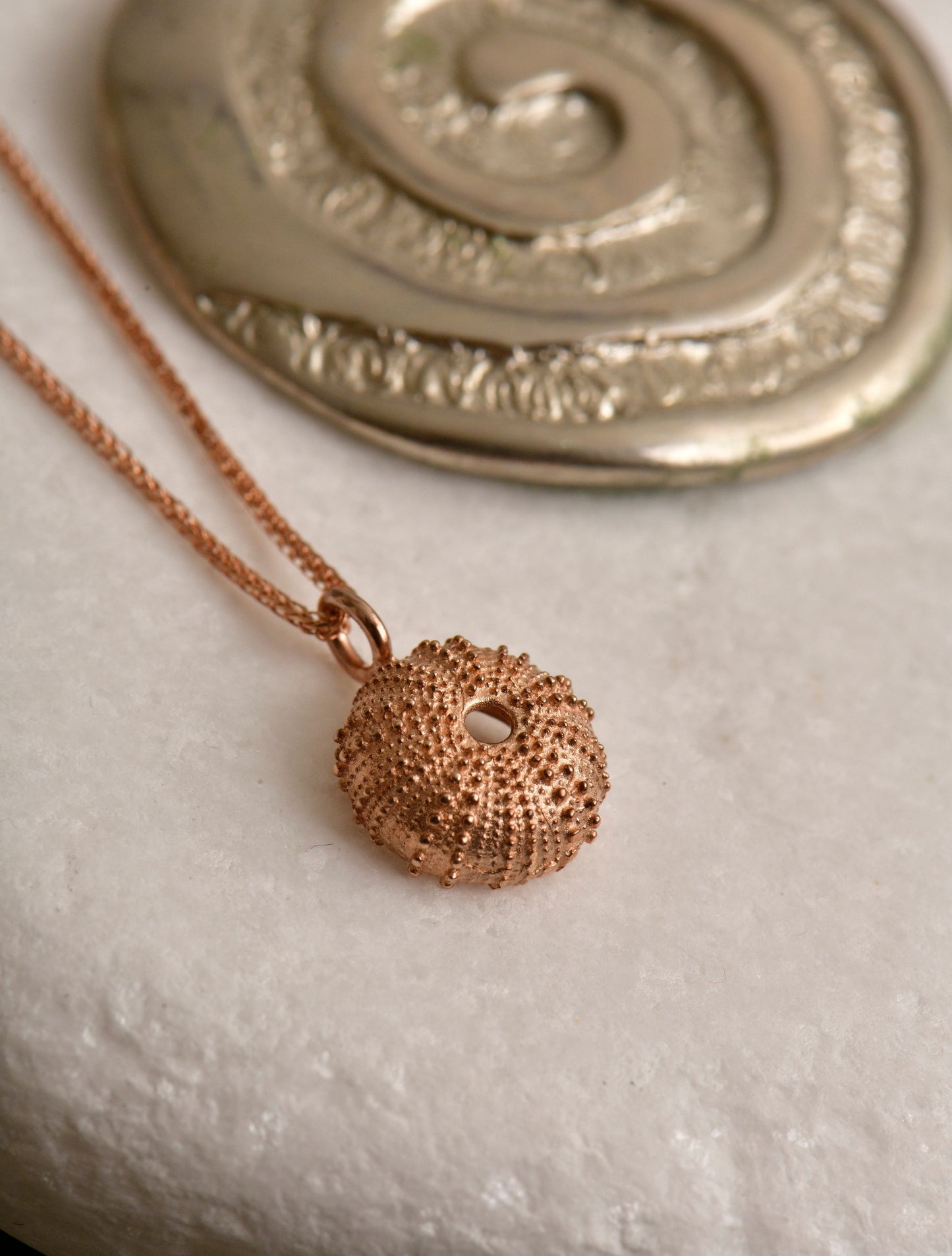 Sea Urchin Rose Gold Necklace