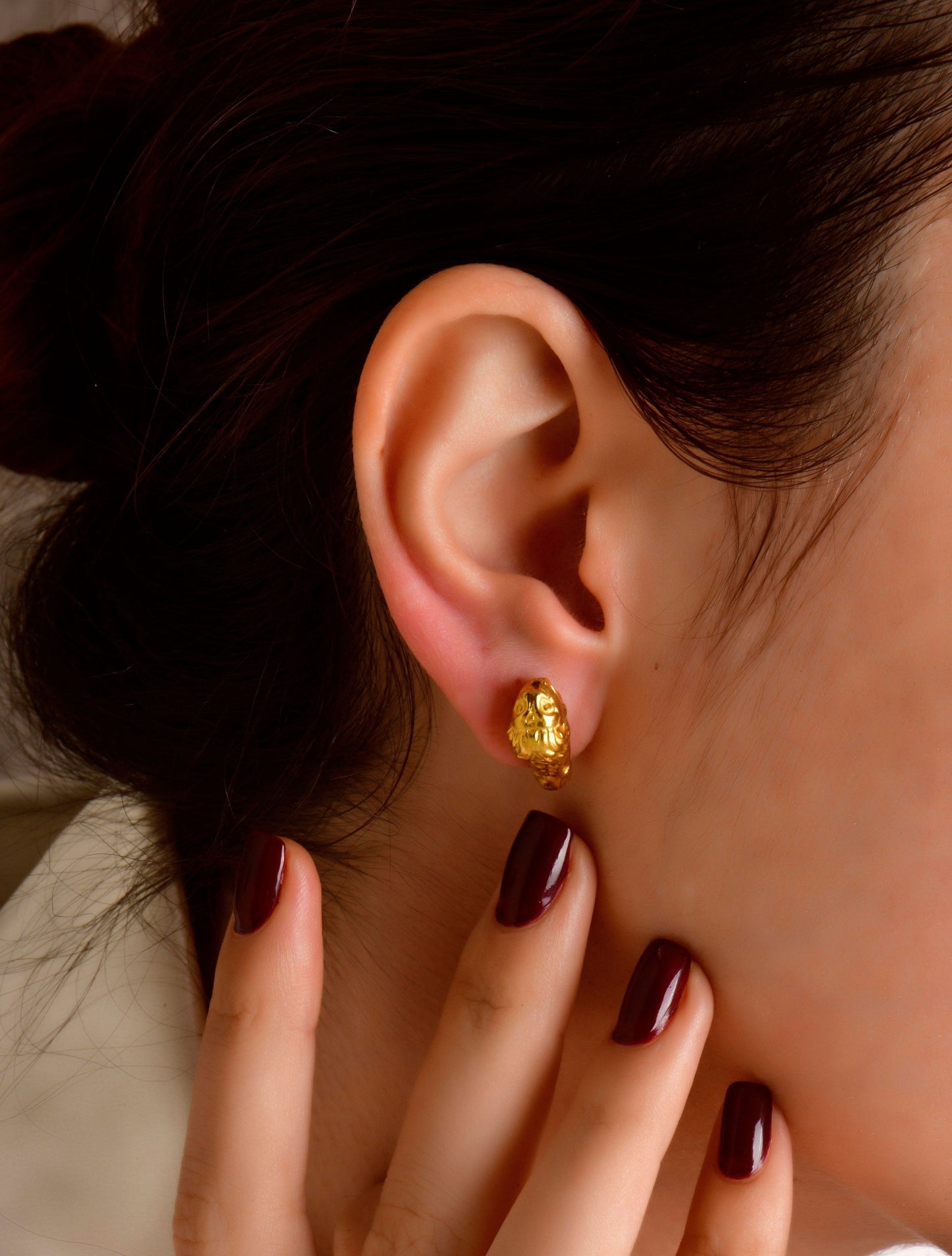 Knidos Lion Earring