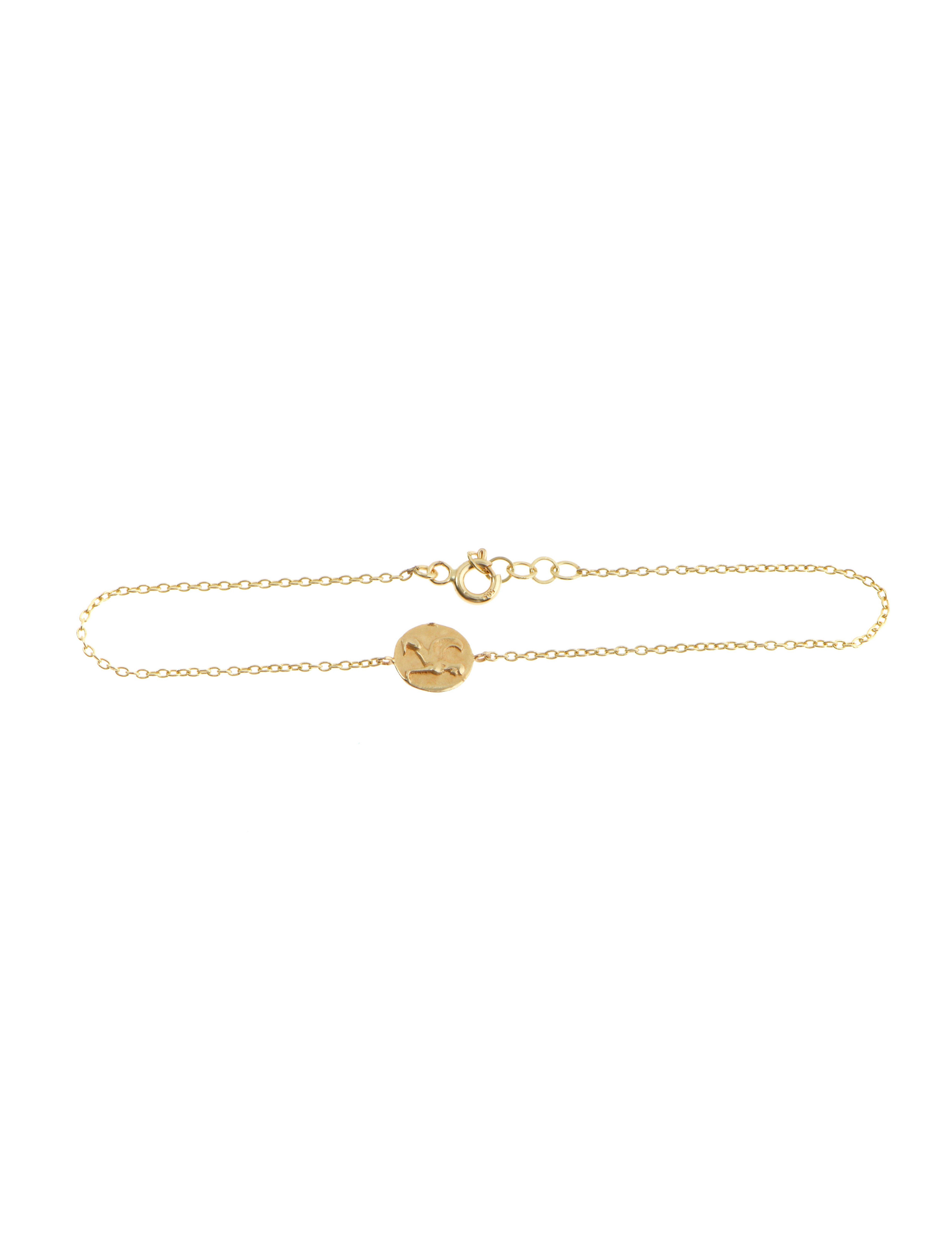 Gold Griffon Medallion Bracelet