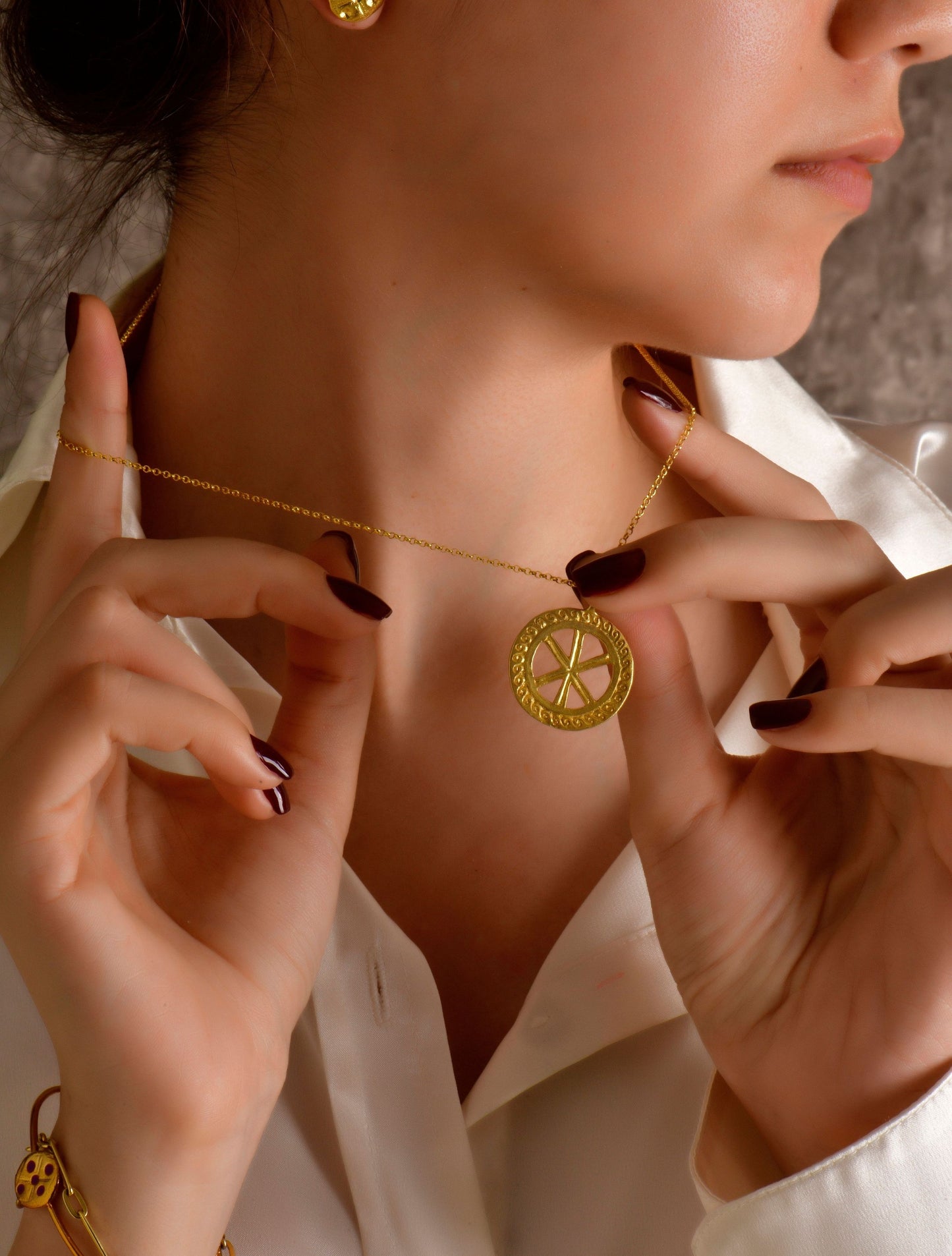 Christogram Chain Necklace