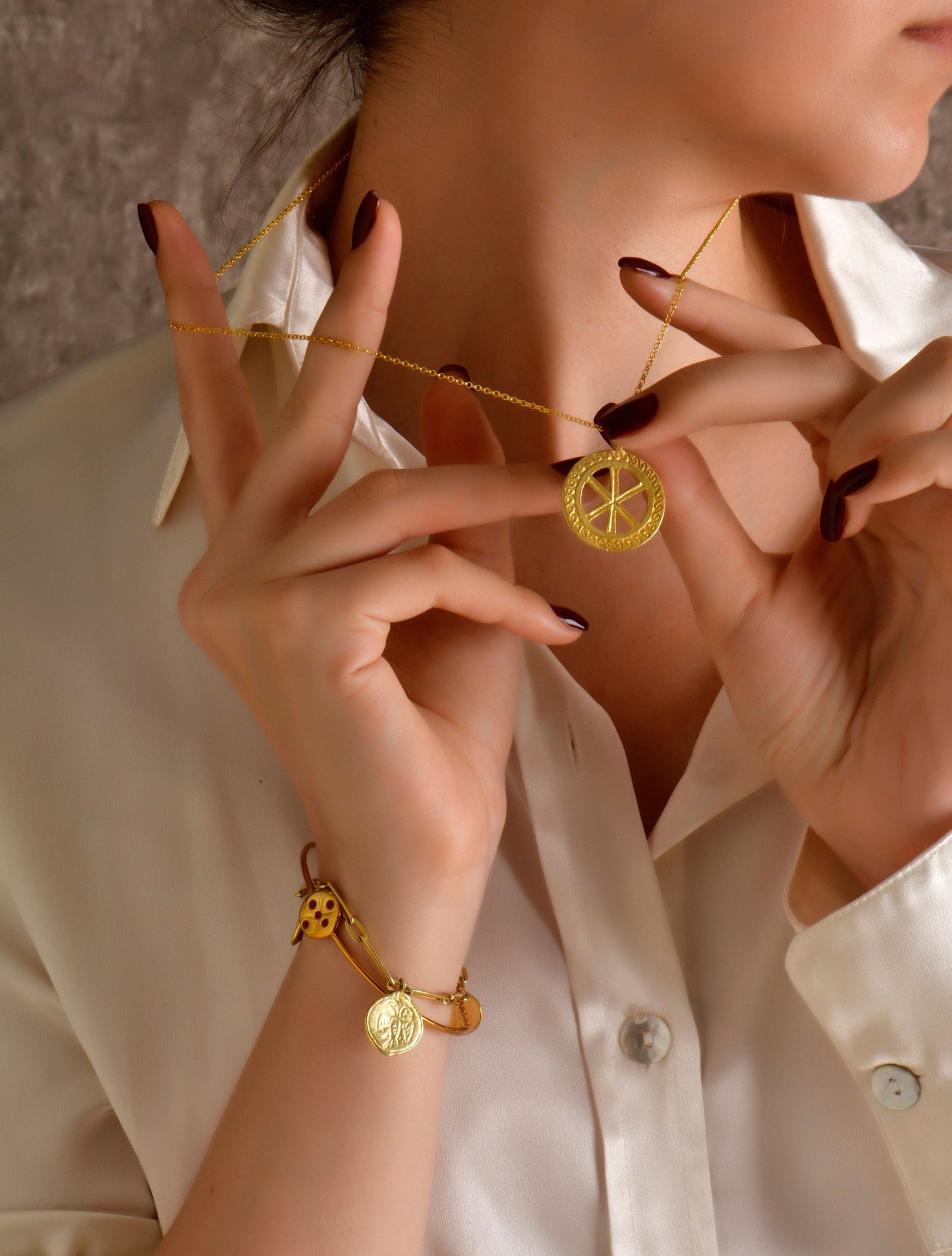 Christogram Chain Necklace