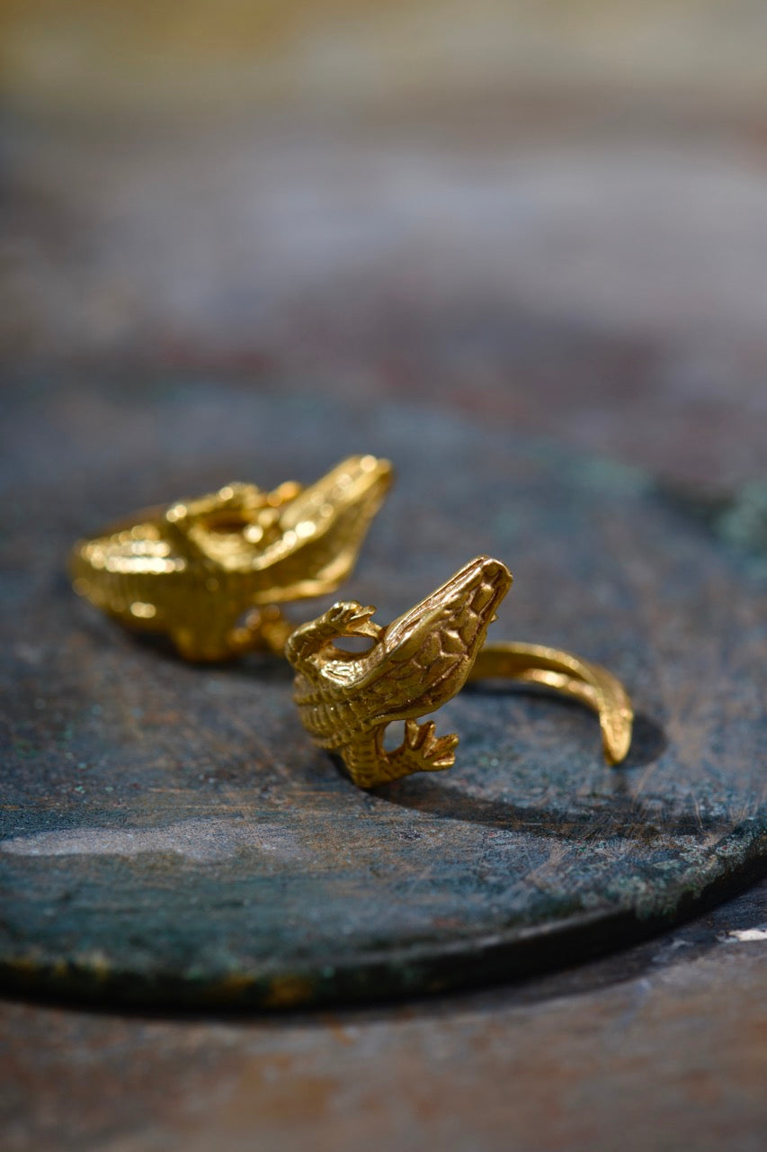 Sobek Crocodile Earring