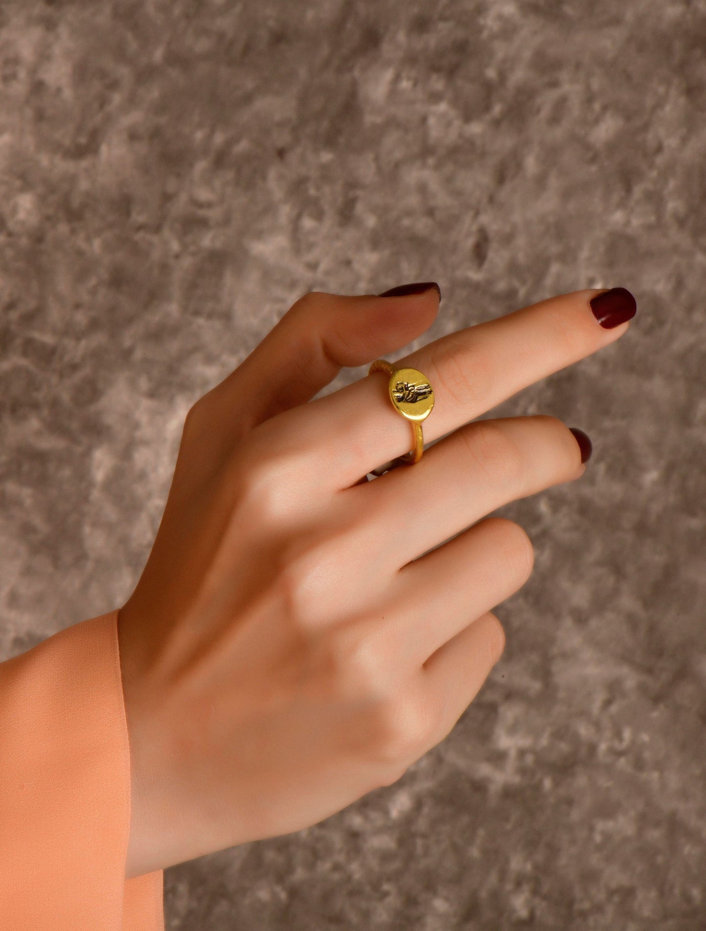 Virgin Mary and Baby Jesus Ring