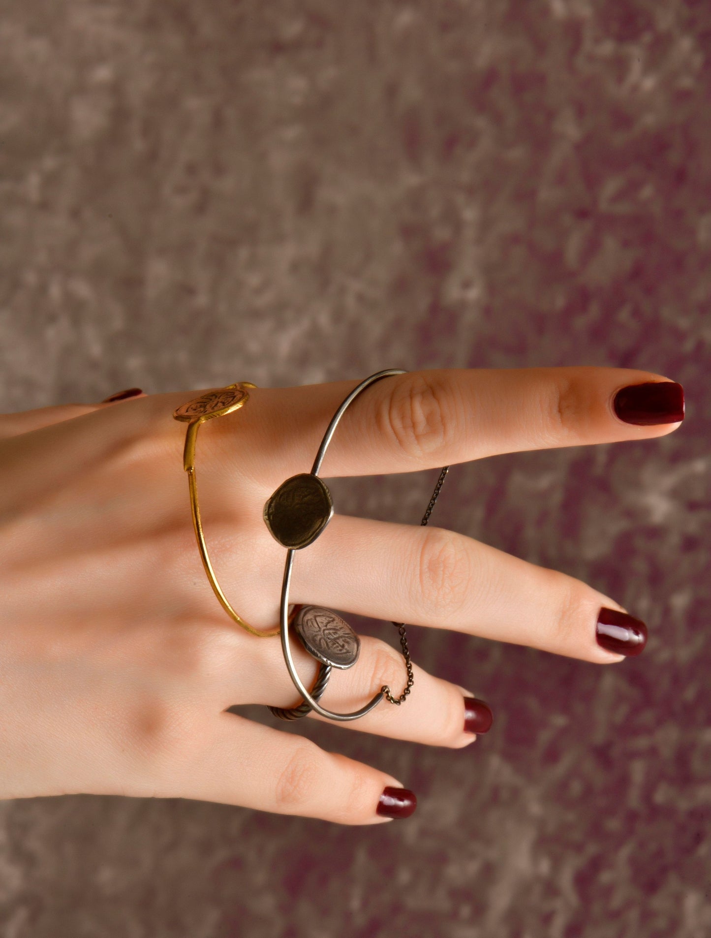 Palaiologian Dikefalos Double Cord Bracelet