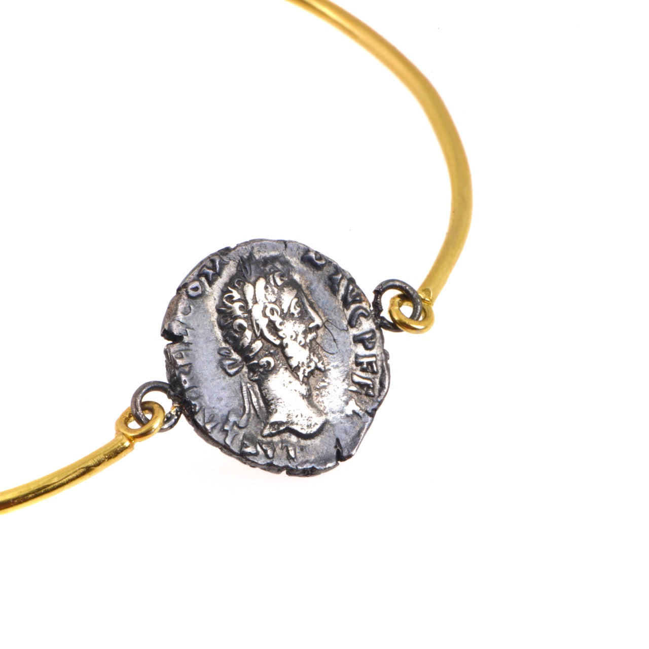 Commodus Denarius Çift Kordon Bilezik