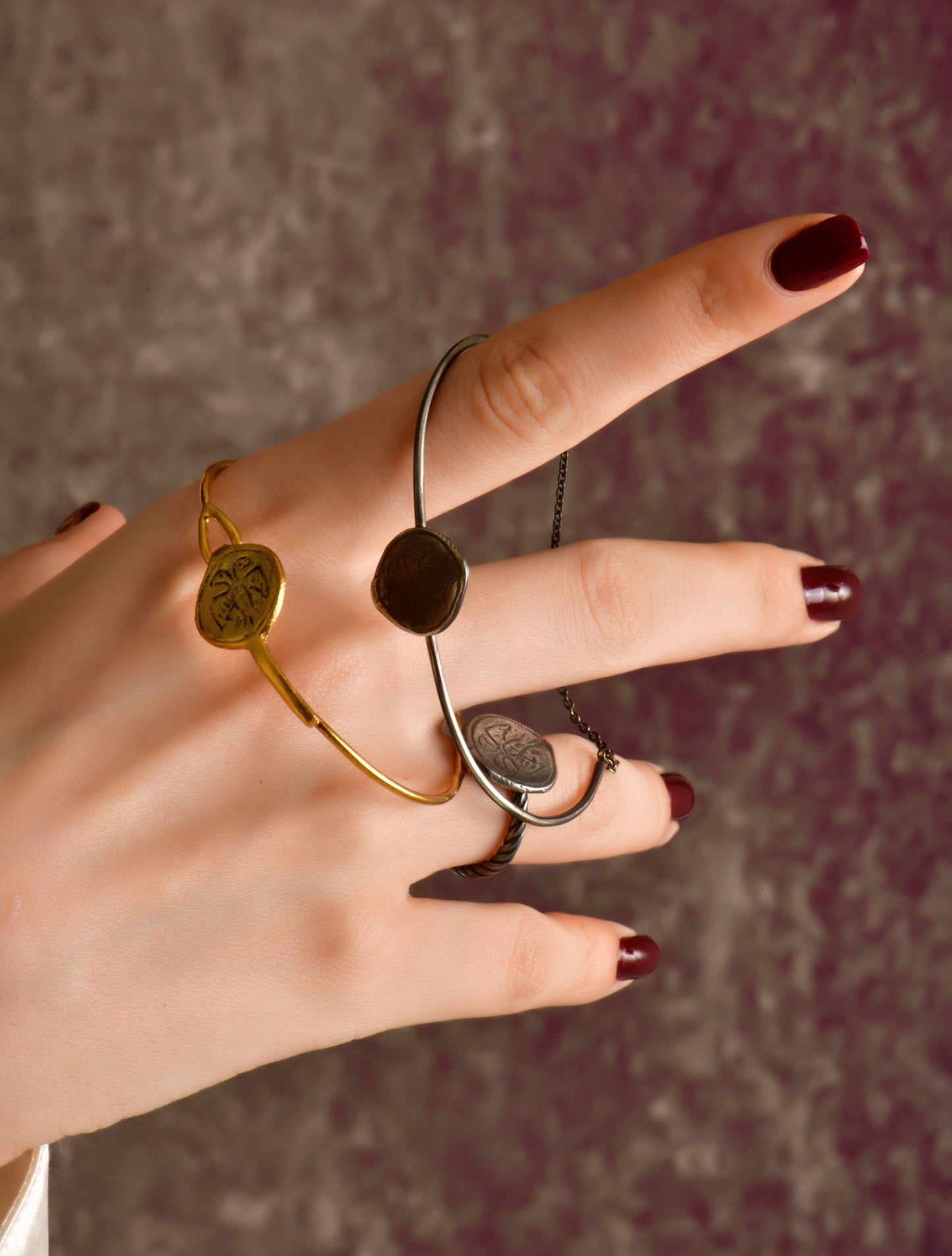 Palaiologian Dikefalos Double Cord Bracelet