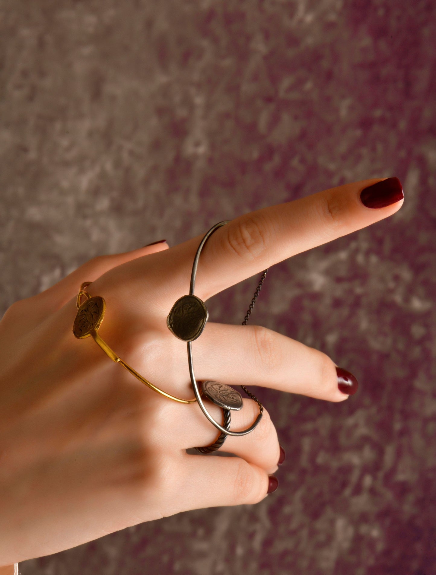 Palaiologian Dikefalos Double Cord Bracelet