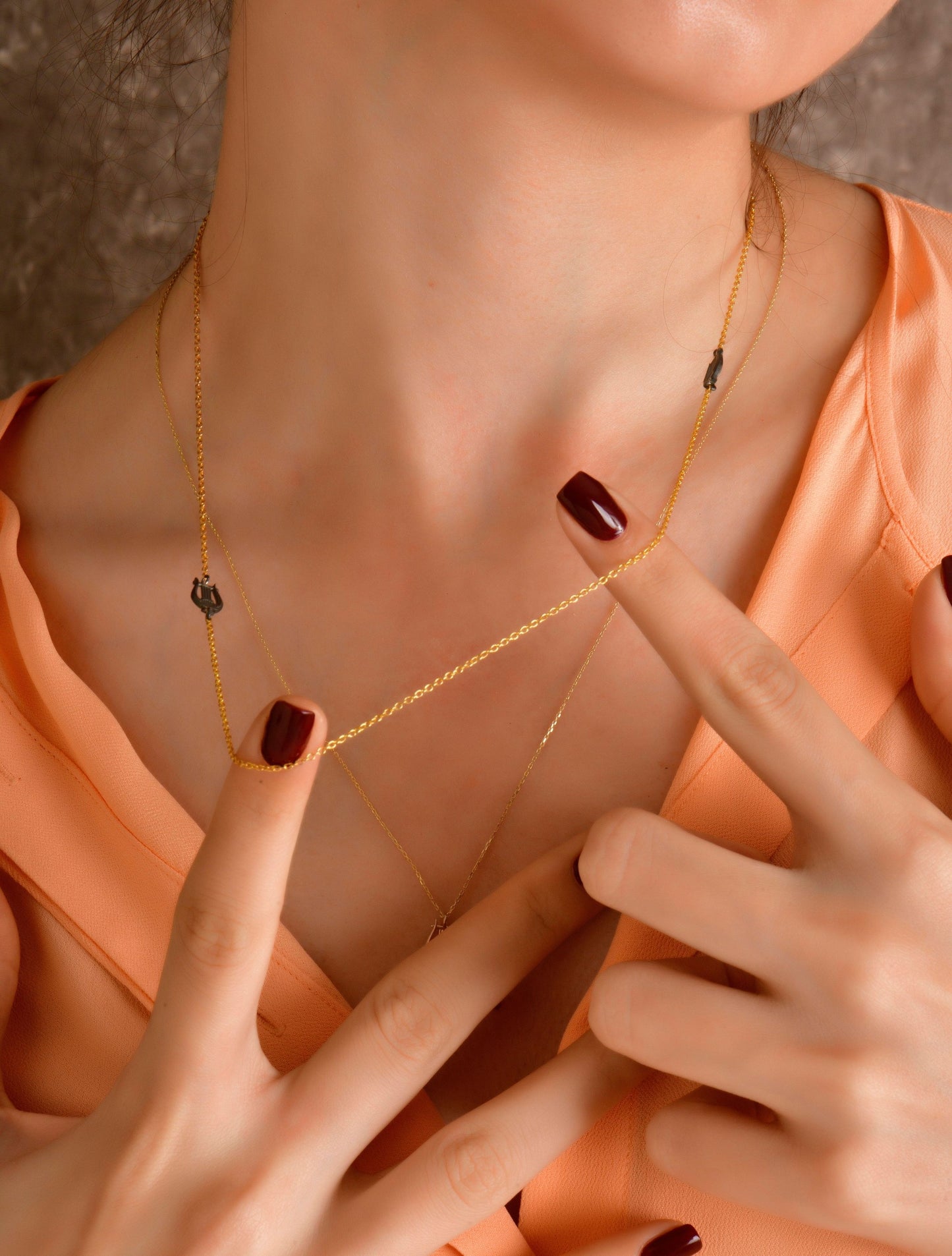 Duo Kithara Necklace