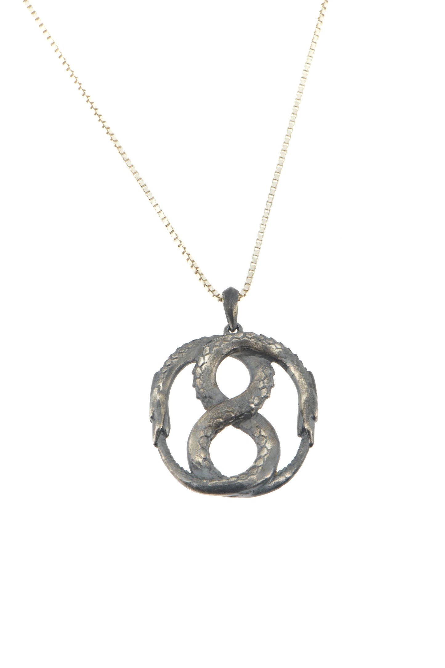 Çift Ouroboros Kolye