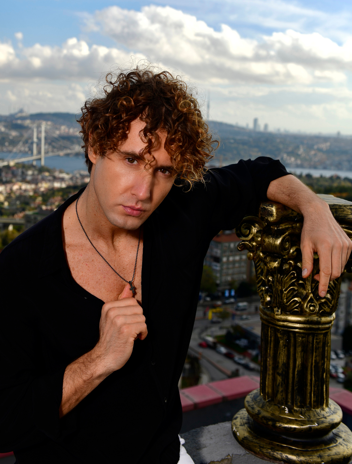 Byzantine Omphalion Cross Chain Necklace