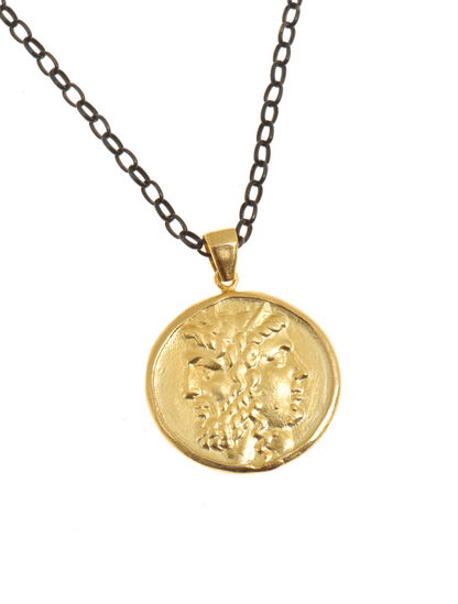 Janus Tenedos Medallion Necklace