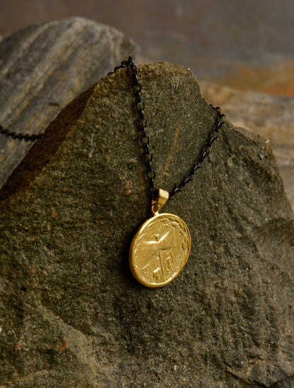 Janus Tenedos Medallion Necklace