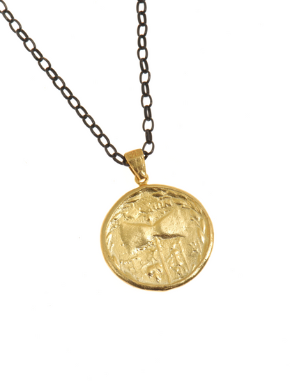Janus Tenedos Medallion Necklace