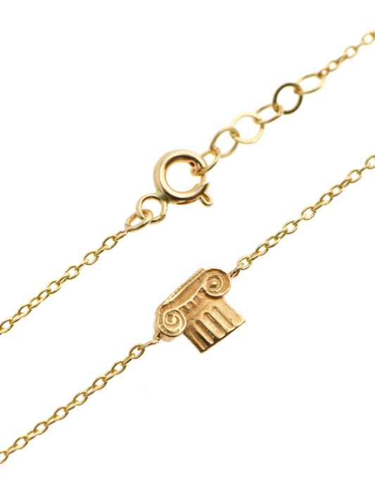 Ionic Column Gold Bracelet