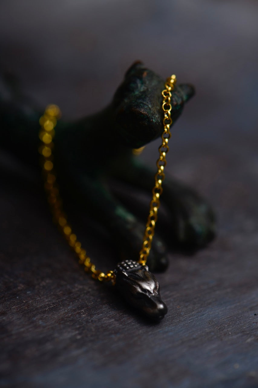 Panther Head Necklace