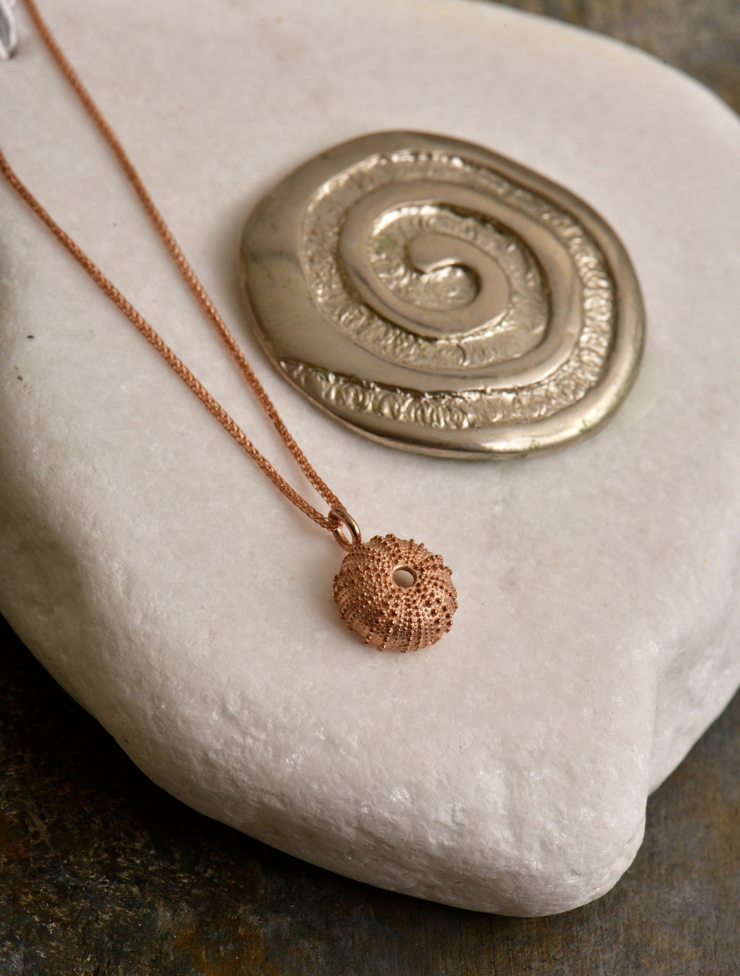 Sea Urchin Rose Gold Necklace