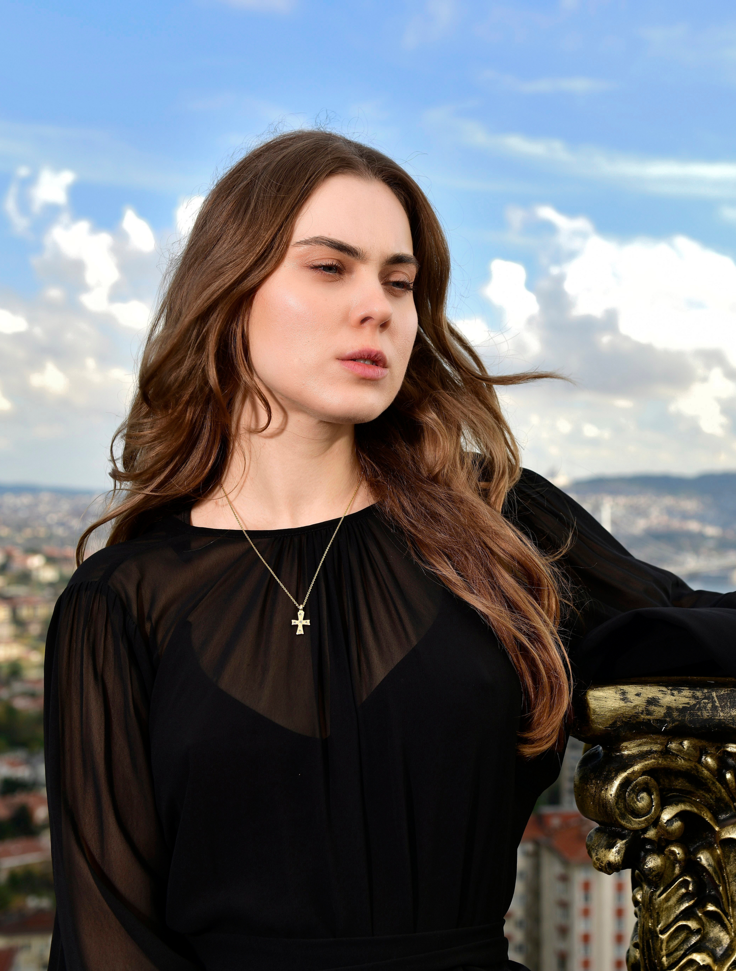 Byzantine Omphalion Cross Chain Necklace