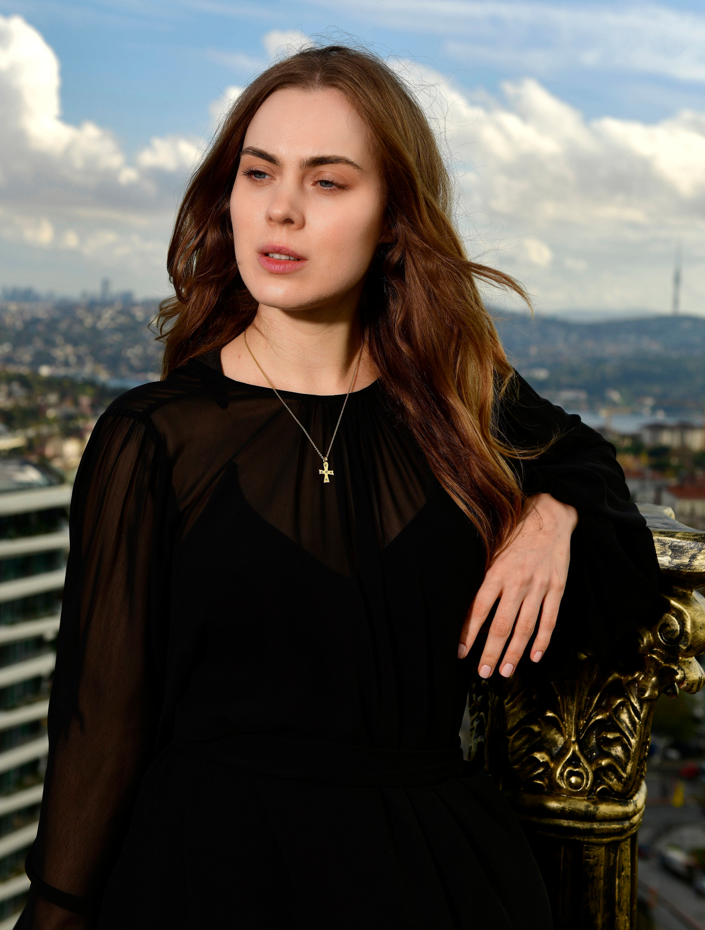 Byzantine Omphalion Cross Chain Necklace