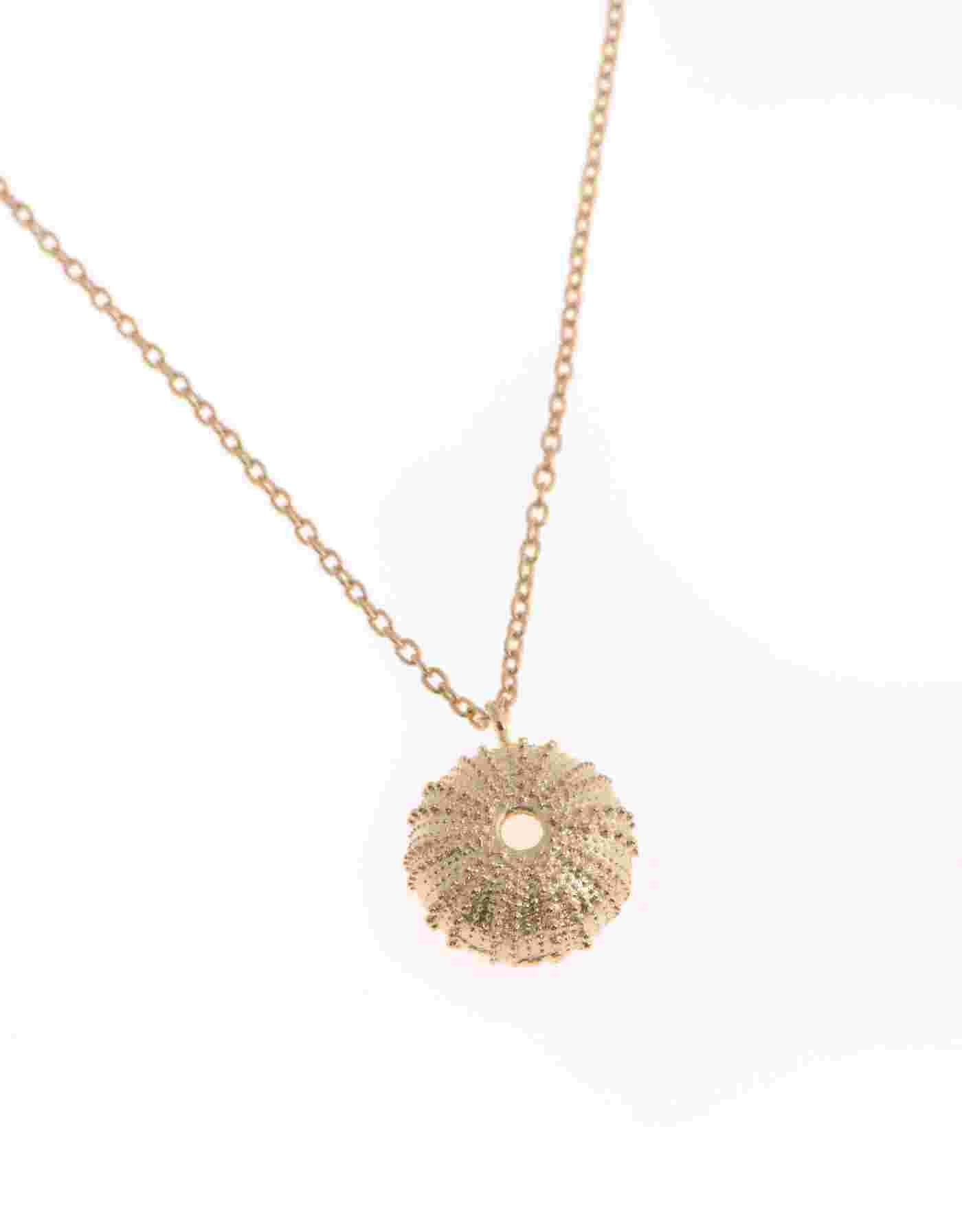 Sea Urchin Gold Necklace