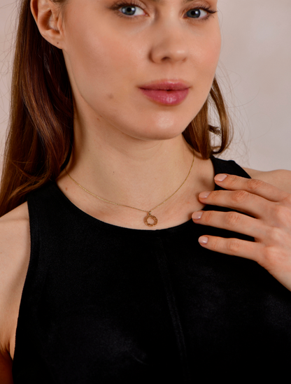 Meander Gold Necklace