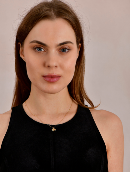 Gold Micro Melona Necklace